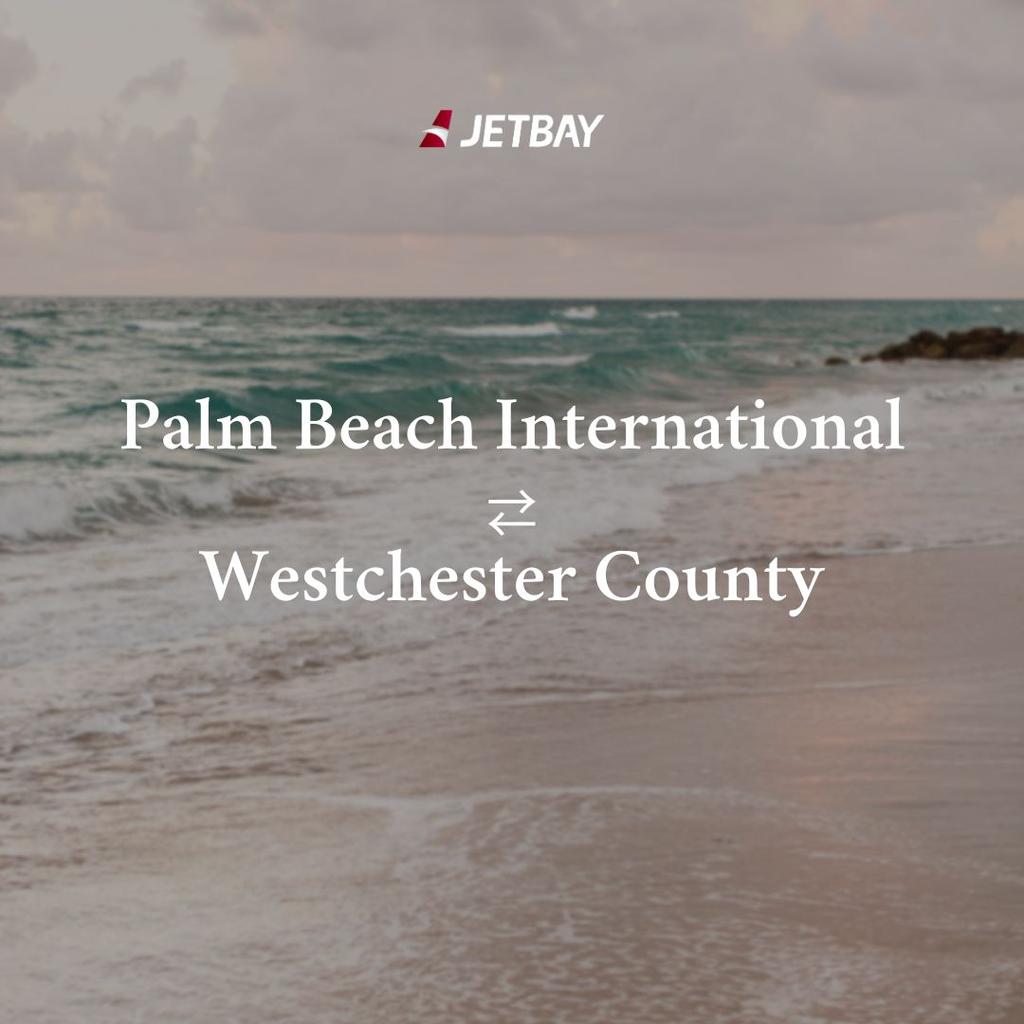 Private Jet from Palm Beach International to Westchester