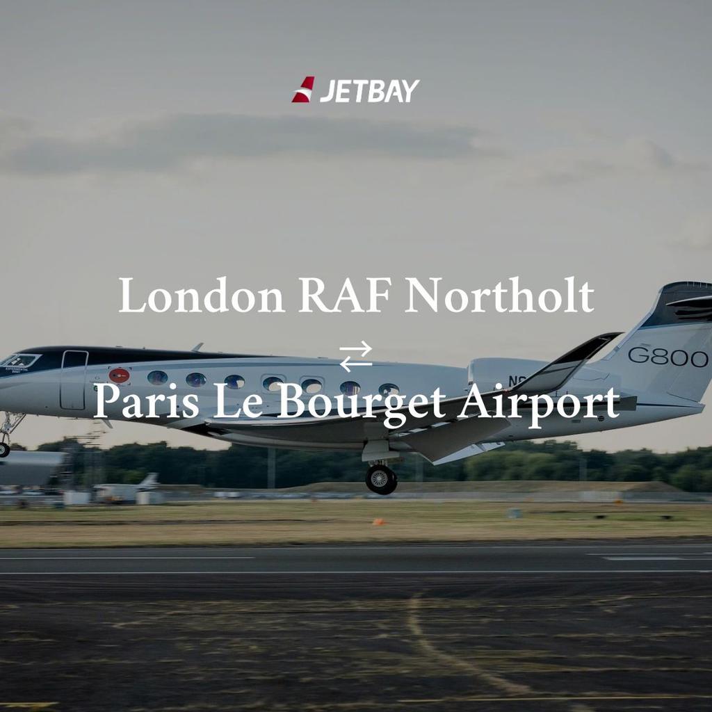 Private Jet from London RAF Northolt to Paris Le Bourget