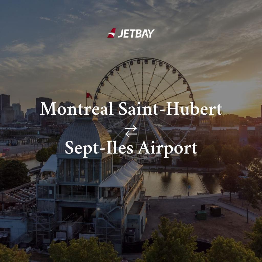 Private Jet from Montreal (CYHU) to Sept-Iles (CYZV)
