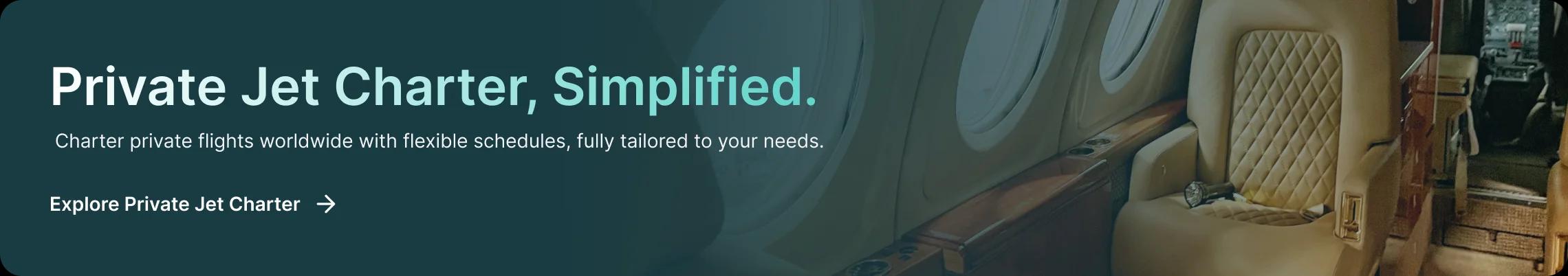 Private Jet Charter banner