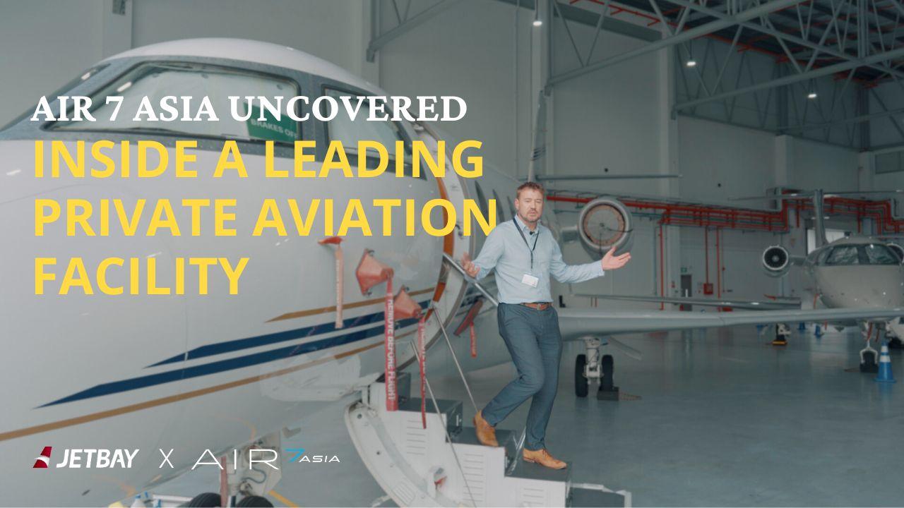 Private Jets & A Salad Wall?! | Air 7 Asia Private Aviation Facility Tour